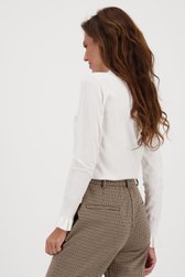 Pull à col montant écru de Claude Arielle pour Femmes