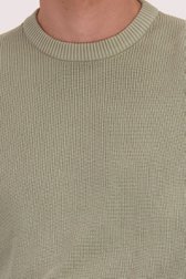 Détail de Pull à col rond vert clair de Ravøtt pour Hommes