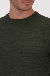 Pull à col rond vert foncé de Michaelis pour Hommes