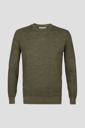 Pull à col rond vert foncé de Michaelis pour Hommes