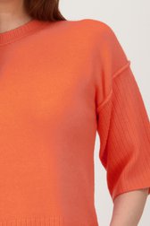 Détail de Pull à manches courtes corail de Libelle pour Femmes