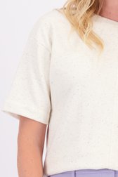 Détail de Pull à manches courtes jaune-beige de Liberty Loving nature pour Femmes