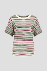 Pull à manches courtes multicolore de Libelle pour Femmes