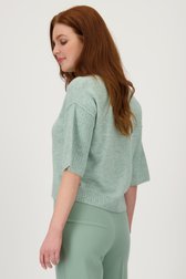 Pull à manches courtes vert clair	 de Libelle pour Femmes