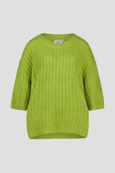 Pull à manches courtes vert de Fransa pour Femmes