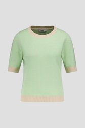 Photo produit 1 de Pull à manches courtes vert pastel de Libelle pour Femmes