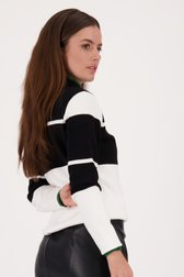 Pull avec colour block en noir et blanc de D'Auvry pour Femmes