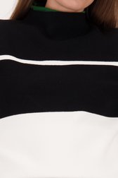 Pull avec colour block en noir et blanc de D'Auvry pour Femmes