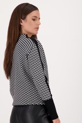 Pull avec motif noir et blanc de D'Auvry pour Femmes