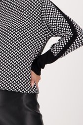 Pull avec motif noir et blanc de D'Auvry pour Femmes