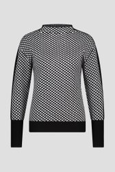 Pull avec motif noir et blanc de D'Auvry pour Femmes