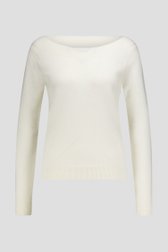 Photo produit 1 de Pull beige à col bateau de D'Auvry Studio pour Femmes