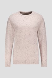 Photo produit 1 de Pull beige à col rond avec effet moucheté de Upper East pour Hommes