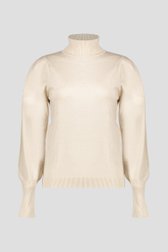Photo produit 1 de Pull beige à col roulé de Geisha pour Femmes
