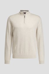 Photo produit 2 de Pull beige à col zippé de Dansaert Blue pour Hommes
