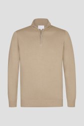 Photo produit 1 de Pull beige à fermeture éclair courte de Michaelis pour Hommes