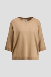 Photo produit 1 de Pull beige à manches trois-quarts de D'Auvry pour Femmes