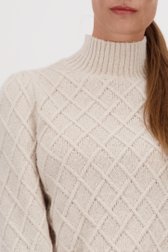 Pull beige à motif à carreaux de JDY pour Femmes