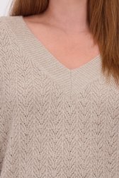 Détail de Pull beige à paillettes de ONLY Carmakoma pour Femmes