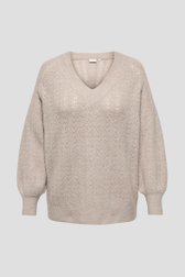 Photo produit 1 de Pull beige à paillettes de ONLY Carmakoma pour Femmes