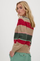Pull beige à rayures	 de Libelle pour Femmes