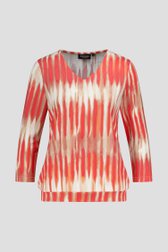 Pull beige avec imprimé corail de Signature pour Femmes