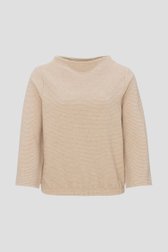 Pull beige avec motif côtelé de Opus pour Femmes