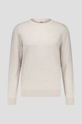 Pull beige clair à col rond de Dansaert Blue pour Hommes