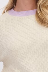 Détail de Pull beige clair avec accents roses et bleus de Libelle pour Femmes