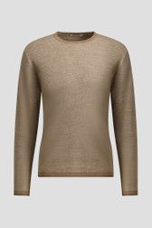Photo produit 1 de Pull beige en maille structurée avec col rond de Only & Sons pour Hommes