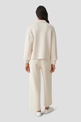 Le dos de Pull beige en tissu sweat de Opus pour Femmes