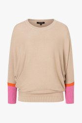 Pull beige fin à manches papillon de More & More pour Femmes