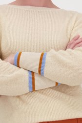 Pull beige finement tricoté de D'Auvry pour Femmes