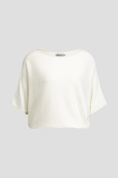 Photo produit 1 de Pull blanc à manches chauve-souris de D'Auvry pour Femmes