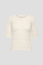 Photo produit 1 de Pull blanc en maille à manches courtes de JDY pour Femmes