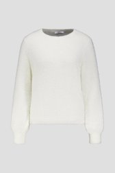 Photo produit 2 de Pull blanc en tissu imitation fourrure de Liberty Island pour Femmes