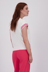 Pull blanc sans manches avec col en V de Libelle pour Femmes