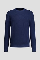 Photo produit 1 de Pull bleu à col rond de Ravøtt pour Hommes