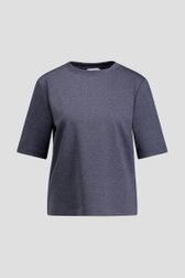 Photo produit 1 de Pull bleu à manches courtes de Liberty Island pour Femmes