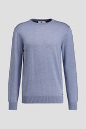 Photo produit 1 de Pull bleu à manches longues et col rond de Upper East pour Hommes