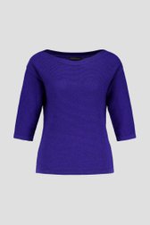 Pull bleu à paillettes de Claude Arielle pour Femmes