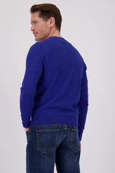 Pull bleu avec col rond de Dansaert Blue pour Hommes