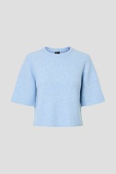 Photo produit 1 de Pull bleu chiné avec laine de Pieces pour Femmes