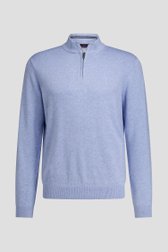 Photo produit 2 de Pull bleu clair à col zippé de Dansaert Blue pour Hommes