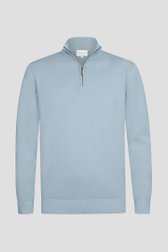 Photo produit 1 de Pull bleu clair à col zippé de Michaelis pour Hommes