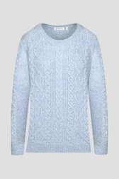 Pull bleu clair à motif câblé	 de Bicalla pour Femmes