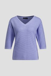 Photo produit 1 de Pull bleu clair à paillettes de Claude Arielle pour Femmes