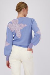 Pull bleu clair avec imprimé fleuri de D'Auvry pour Femmes