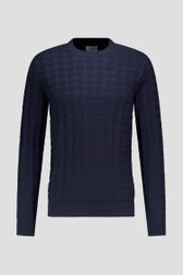Photo produit 1 de Pull bleu en coton de Casual Five pour Hommes