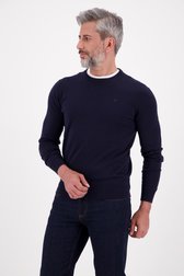 Pull bleu foncé à col rond de Dansaert Blue pour Hommes